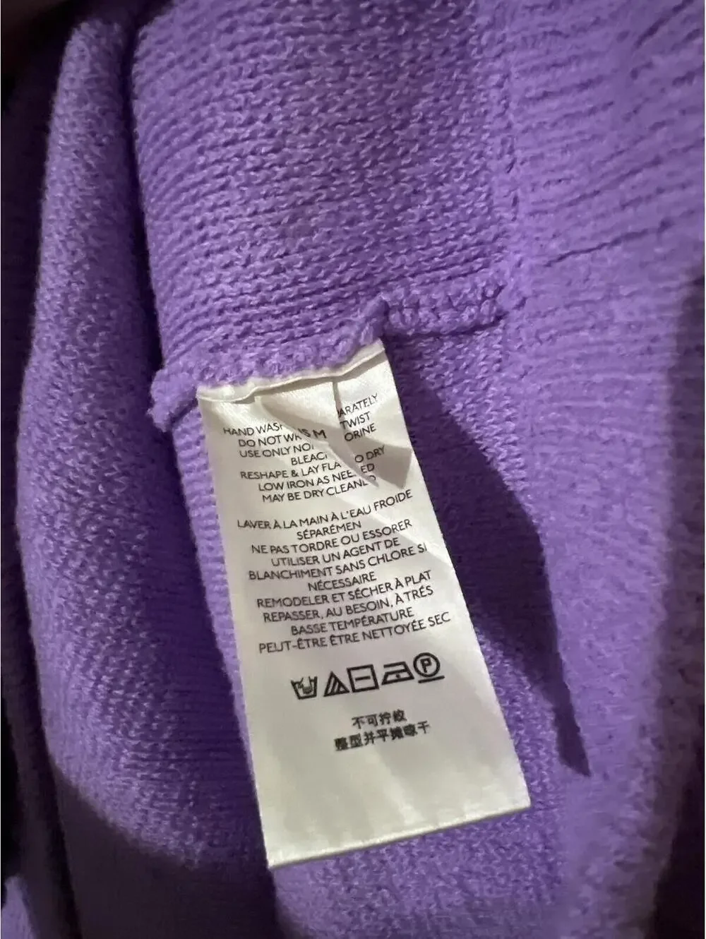 FREE PEOPLE OTTOMAN SLOUCHY TUNIC SWEATER M purple
